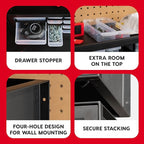 IRIS USA Plastic Storage Drawers, Stackable Teacher Toolbox, Small Parts - Image 5