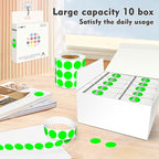 PARLAIM 3/4 Inch Round Permanent Adhesive Color-Code Dot Stickers, 10000 - Image 7