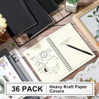 Yahenda 36 Pcs Spiral Notebook Bulk A5 Journal Lined 8.3'' x 5.5'' Writing - Image 2