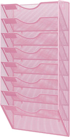EasyPAG 8 Pocket Mesh Wall File Organizer, Hanging Paper Folder Holder by EasyPAG