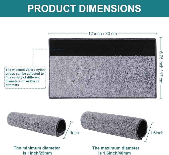 2 Pcs Small Armrest Pads Covers - Image 5