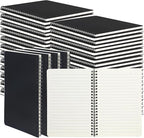 miikoul 100 Packs A5 Spiral Notebooks, 60 Sheets/120 Pages, Hardcover Lined by Welcometomiikoul