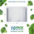 Amiff Silver Thermal Bubble Mailer, ‎24 x 20 Inches. 10 Pack Metallic Bubble - Image 2