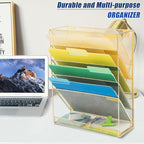 EASEPRES Desk File Organizer Mesh 6-Tier, Hanging Wall Mount Document - Image 7