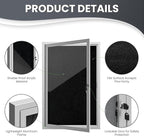 36"x24" Lockable Enclosed Bulletin Board, Outdoor Flet Weather-Resistant - Image 5