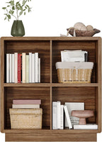 ChooChoo 4 Cube Storage Organizer, Wooden Bookcase - Image 4