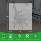 100pointONE Office Chair Mat for Hardwood Floors, Easy Glide Computer Chair Mat - Image 7