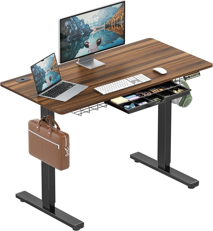SHW 48-Inch Electric Height Adjustable Standing Desk by SHW