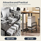 HOOBRO PC Stand, 2-Tier PC Tower Stand Fits Most Computer Towers, CPU Holder - Image 7