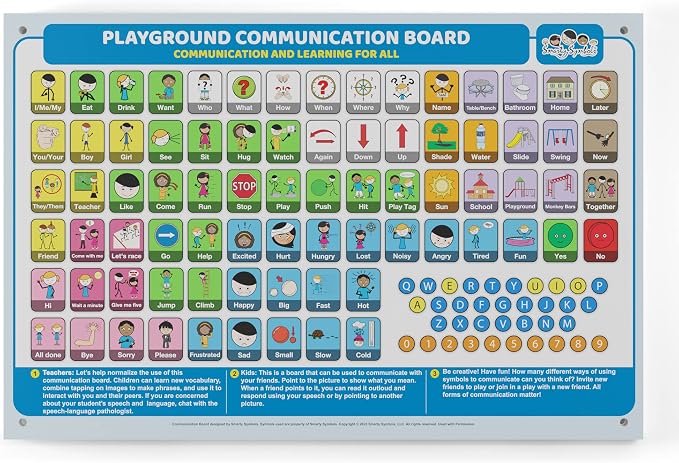 Outdoor Rated Plastic School Playground Communication Board - Image 3