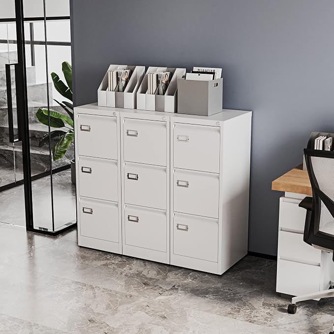 Fesbos 3 Drawers Vertical File Cabinets - Image 6