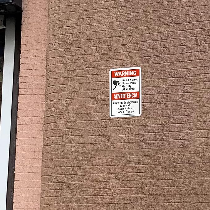 SmartSign 10 x 7 inch “Warning - Image 3