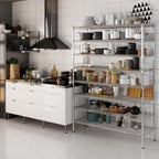 Regal Altair 18" Deep x 54" Wide x 74" Height Wire Shelving Kit | 8-Tier | NSF - Image 5