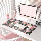 QIYI Large Mouse Pad, Floral Desk Mat - Image 2