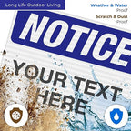 Custom Notice Sign, OSHA Sign, 24x30 Inches, 3M EGP Reflective .080 Aluminum - Image 5