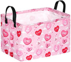 FUULOXE Rectangular Valentines Basket Storage Bin by Unknown
