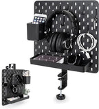EHO Clamp-On Desk Pegboard, 13.5 x 14 inch Privacy Divider, Desk Partition Panel by EHOPrime