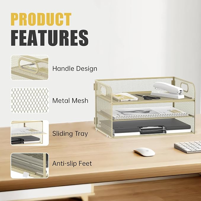 Daltack 3-Tier Paper Organizer - Image 4