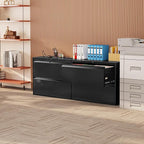 INTERGREAT Lateral File Cabinet 2 Drawer, Locking File Cabinet - Image 2
