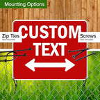 Custom Arrow, Custom Directional Sign, Two way Arrow, 24x30 Inches, Rust Free - Image 5