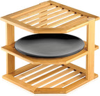 RoyalHouse Bamboo 3-Tier Corner Shelf Organizer by RoyalHouse