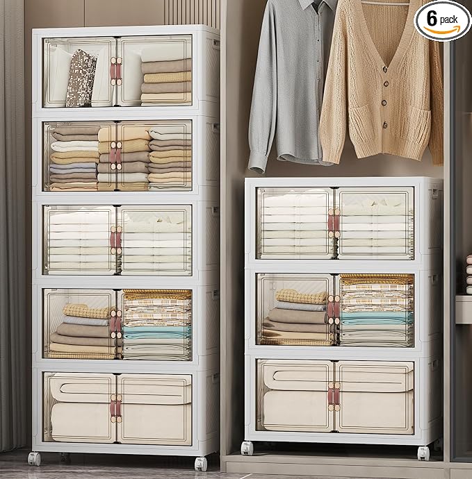 UAMFURI Extra Large Stackable Storage Bins by UAMFURIDirect