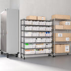 Seville Classics Heavy Duty NSF Bin Rack Solid Steel Wire Shelving Storage Unit - Image 8