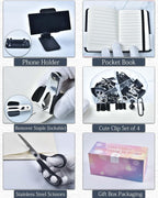 LXEVIHK 20Pcs Black Desk Organizers and Accessories - Image 4