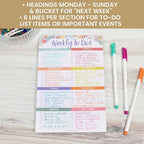 bloom daily planners Undated Weekly Tear-Off To Do List Planning Pad - Image 5