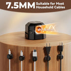 8 Pack Rotatable Cable Clips, Spring Cord Organizer Desk Cable Management Cord - Image 3
