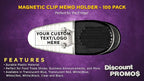 100 Magnetic Memo Holders Set - Image 2