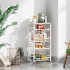 NiuYichee 5-Layer Fruit Basket Kitchen Food Organizer and Rack, Stackable - Image 5