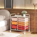 LDAILY 9 Drawer Rolling Storage Cart, Rolling Cart - Image 7