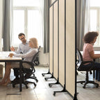 Upgrade Version Room Partition and Divider, Freestanding Rolling Dividers - Image 6