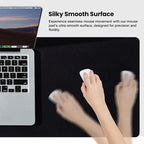 ALOANES Black Waterproof Desk Mat, Large Mouse Pad - Image 3