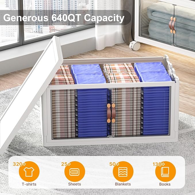 UAMFURI Extra Large Stackable Storage Bins - Image 3