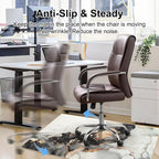 Anidaroel Office Chair Mat for Hardwood/Tile Floor, Under Desk Rug for Rolling - Image 5