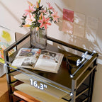 Simple Trending 10 Tier Rolling File Cart, Desk File Organizer - Image 5