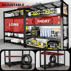 ZEUKMXOO 62" W 3050LBS Storage Shelves Unit, 5 Tier Heavy Duty Metal Shelving - Image 6