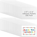 Jeyiour 200 Pcs Label Holders Adhesive Nameplate Pockets Storage Bin Labels by Jeyiour