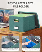 2 Pack File Storage Organizer, Document Organizer, Portable File Box - Image 4