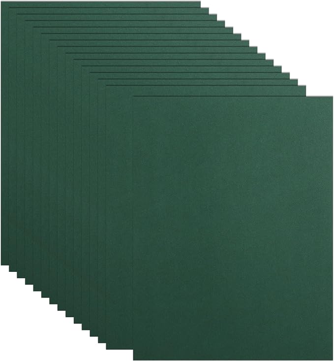 Guakicae 32 Sheets Dark Green Cardstock 8.5 x 11 Certificate Paper, 80lb by Guakicae