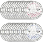 360° Protractor Pack of 30 Protactors Plastic Protractor Math Protractors Clear - Image 2