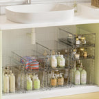 Vtopmart 3 Pack Clear Stackable Storage Drawers, Plastic Drawers - Image 9