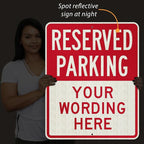 SmartSign 30 x 24 inch Custom “Reserved Parking” Metal Sign - Image 6
