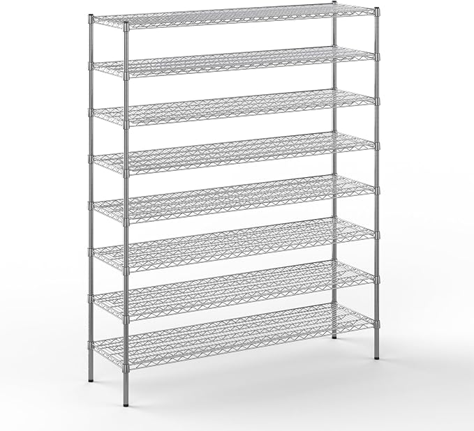 Regal Altair 18" Deep x 60" Wide x 74" Height Wire Shelving Kit | 8-Tier | NSF by Regal+Altair