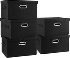 Graciadeco Medium 15" 21 Quart Collapsible Stackable Storage Bins by GraciadecoStorage