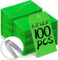 100 Pcs Tags with Wire Shipping Tags with String Write On Stacking Service by XUWAIDSGN