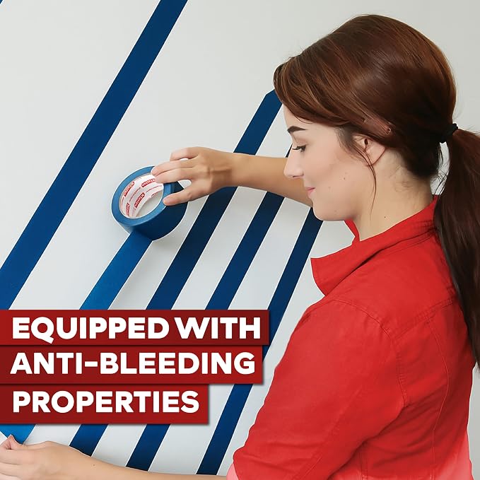 XFasten Professional Blue Painters Tape, Sharp Edge Line Technology - Image 6