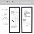 Sheffield Home Set of Two Family Planner Dry Erase Boards Featuring, Chore Chart - Image 4